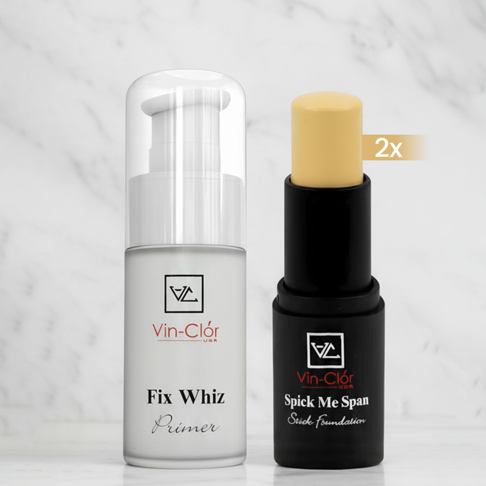 Fix Whiz Primer + Spick Me Span Stick Foundation Combo